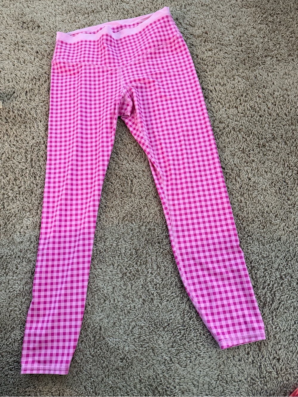 JoyLab Pink Gingham Stretch Leggings